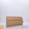 Cimaise en bois - K695 - 27/32 x 2-1/2 - Chêne rouge | Wood chair rail - K695 - 27/32 x 2-1/2 - Red oak