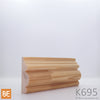 Cimaise en bois - K695 - 27/32 x 2-1/2 - Pin blanc jointé | Wood chair rail - K695 - 27/32 x 2-1/2 - Jointed white pine
