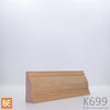 Cimaise en bois - K699 - 7/8 x 2 - Chêne rouge | Wood chair rail - K699 - 7/8 x 2 - Red oak