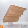 Corniche en bois - K705 Détaillée - 27/32 x 5-1/2 - Chêne rouge | Wood crown moulding - K705 Detailled - 27/32 x 5-1/2 - Red oak