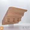 Corniche en bois - K707 Denticules - 27/32 x 5-1/2 - Chêne rouge | Wood crown moulding - K707 Dentils - 27/32 x 5-1/2 - Red oak