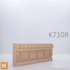 Cimaise en fibre de bois embossé - K710R Carreaux et chapelet - 3/4 x 2-1/8 - MDF | Embossed MDF chair rail - K710R Squares and Rosary - 3/4 x 2-1/8 - Fiberboard