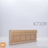 Cimaise en fibre de bois embossé - K710R Carreaux et chapelet - 3/4 x 2-1/8 - MDF | Embossed MDF chair rail - K710R Squares and Rosary - 3/4 x 2-1/8 - Fiberboard
