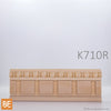 Cimaise en fibre de bois embossé - K710R Carreaux et chapelet - 3/4 x 2-1/8 - MDF | Embossed MDF chair rail - K710R Squares and Rosary - 3/4 x 2-1/8 - Fiberboard