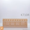 Cimaise en fibre de bois embossé - K710R Carreaux et chapelet - 3/4 x 2-1/8 - MDF | Embossed MDF chair rail - K710R Squares and Rosary - 3/4 x 2-1/8 - Fiberboard