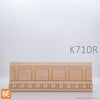Cimaise en fibre de bois embossé - K710R Carreaux et chapelet - 3/4 x 2-1/8 - MDF | Embossed MDF chair rail - K710R Squares and Rosary - 3/4 x 2-1/8 - Fiberboard
