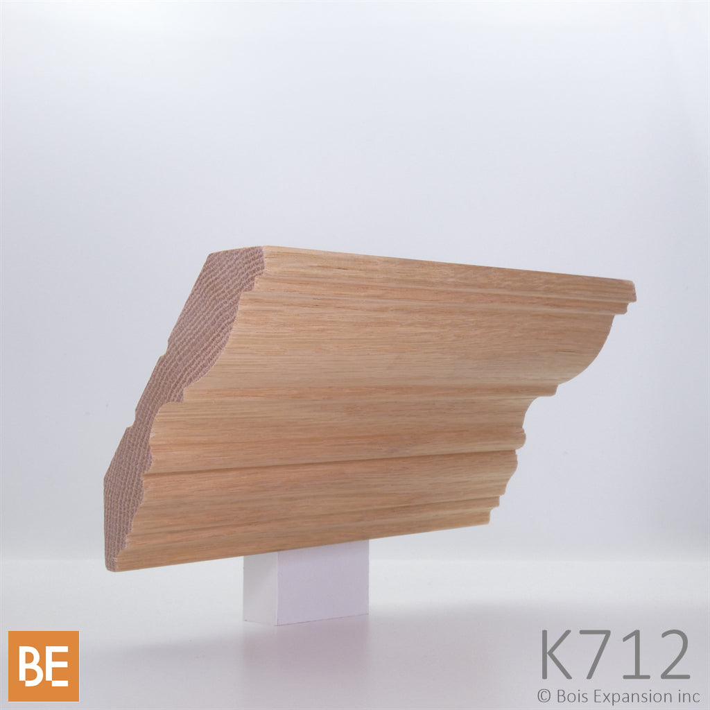 Corniche en bois - K712 - 27/32 x 4-1/8 - Chêne rouge | Wood crown moulding - K712 - 27/32 x 4-1/8 - Red oak