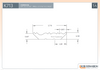 Corniche en bois - K713 - 3/4 x 3-11/16 - Dessin technique | Wood crown moulding - K713 - 3/4 x 3-11/16 - Technical drawing
