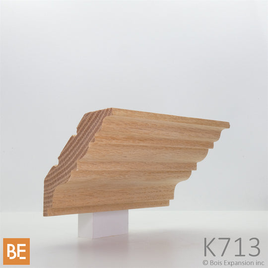 Corniche en bois - K713 - 3/4" x 3-11/16" - Projection 2-11/16" x 2-19/32"