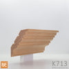 Corniche en bois - K713 - 3/4 x 3-11/16 - Chêne rouge | Wood crown moulding - K713 - 3/4 x 3-11/16 - Red oak