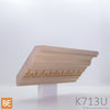 Corniche en fibre de bois - K713MDF Embossé - 5/8 x 3-3/4 - MDF |  MDF crown moulding - K713MDF Embossed - 5/8 x 3-3/4 - Medium-density fiberboard