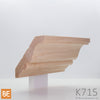 Corniche en bois - K715 - 27/32 x 4-5/32 - Érable | Wood crown moulding - K715 - 27/32 x 4-5/32 - Maple