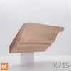 Corniche en bois - K715 - 27/32 x 4-5/32 - Merisier | Wood crown moulding - K715 - 27/32 x 4-5/32 - Yellow birch