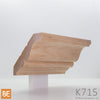 Corniche en bois - K715 - 27/32 x 4-5/32 - Merisier | Wood crown moulding - K715 - 27/32 x 4-5/32 - Yellow birch