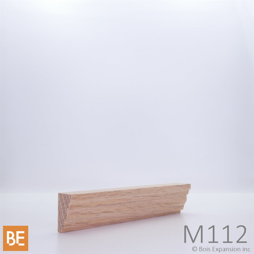 Moulure en bois - M112 - 5/8 x 1-1/16 - Chêne | Wood moulding - M112 - 5/8 x 1-1/16 - Red oak
