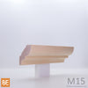 Corniche en bois - M15 Ogee - 3/4 x 2-3/8 - Merisier | Wood crown moulding - M15 Ogee - 3/4 x 2-3/8 - Yellow birch