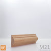 Astragale en bois - M21 Double gorge - 3/4 x 1-5/8 - Chêne rouge | Wood astragal - M21 Double cove - 3/4 x 1-5/8 - Red oak