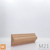 Astragale en bois - M21 Double gorge - 3/4 x 1-5/8 - Chêne rouge | Wood astragal - M21 Double cove - 3/4 x 1-5/8 - Red oak