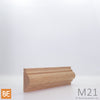Astragale en bois - M21 Double gorge - 3/4 x 1-5/8 - Chêne rouge | Wood astragal - M21 Double cove - 3/4 x 1-5/8 - Red oak