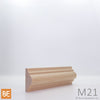 Astragale en bois - M21 Double gorge - 3/4 x 1-5/8 - Merisier | Wood astragal - M21 Double cove - 3/4 x 1-5/8 - Yellow birch