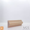 Astragale en bois - M21 Double gorge - 3/4 x 1-5/8 - Merisier | Wood astragal - M21 Double cove - 3/4 x 1-5/8 - Yellow birch