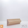 Astragale en bois - M21 Double gorge - 3/4 x 1-5/8 - Merisier | Wood astragal - M21 Double cove - 3/4 x 1-5/8 - Yellow birch