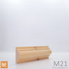 Astragale en bois - M21 Double gorge - 3/4 x 1-5/8 - Pin blanc noueux | Wood astragal - M21 Double cove - 3/4 x 1-5/8 - Knotty white pine