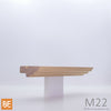Corniche en bois - M22 Moulure de tête - 3/4 x 2-1/4 - Chêne rouge | Wood cabinet moulding - M22 - 3/4 x 2-1/4 - Red oak