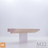 Corniche en bois - M22 Moulure de tête - 3/4 x 2-1/4 - Érable | Wood cabinet moulding - M22 - 3/4 x 2-1/4 - Maple