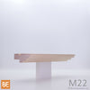 Corniche en bois - M22 Moulure de tête - 3/4 x 2-1/4 - Érable | Wood cabinet moulding - M22 - 3/4 x 2-1/4 - Maple