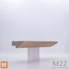 Corniche en bois - M22 Moulure de tête - 3/4 x 2-1/4 - Merisier | Wood cabinet moulding - M22 - 3/4 x 2-1/4 - Yellow birch