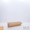 Astragale en bois - M25 Double gorge - 5/8 x 1-1/8 - Chêne rouge | Wood astragal - M25 Double cove - 5/8 x 1-1/8 - Red oak
