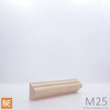 Astragale en bois - M25 Double gorge - 5/8 x 1-1/8 - Merisier | Wood astragal - M25 Double cove - 5/8 x 1-1/8 - Yellow birch