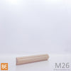 Astragale en bois - M26 Double gorge - 5/16 x 3/4 - Érable | Wood astragal - M26 Double cove - 5/16 x 3/4 - Maple