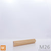 Astragale en bois - M26 Double gorge - 5/16 x 3/4 - Pin rouge sélect | Wood astragal - M26 Double cove - 5/16 x 3/4 - Select red pine