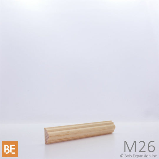 Astragale en bois - M26 Double gorge - 5/16" x 3/4"