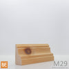 Cimaise en bois - M29 Chambranle français - 1 x 2 - Pin blanc noueux | Wood chair rail - M29 - 1 x 2 - Knotty white pine