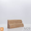 Cimaise en bois - M29 Chambranle français - 1 x 2 - Chêne rouge | Wood chair rail - M29 - 1 x 2 - Red oak
