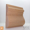 Cimaise en bois - M31 - 1-1/4 x 5-1/2 - Chêne rouge | Wood chair rail - M31 - 1-1/4 x 5-1/2 - Red oak