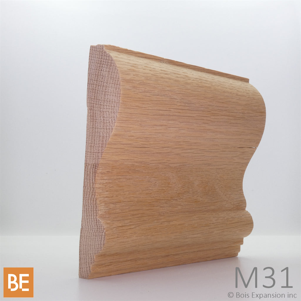 Cimaise en bois - M31 - 1-1/4 x 5-1/2 - Chêne rouge | Wood chair rail - M31 - 1-1/4 x 5-1/2 - Red oak