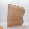 Cimaise en bois - M31 - 1-1/4 x 5-1/2 - Chêne rouge | Wood chair rail - M31 - 1-1/4 x 5-1/2 - Red oak