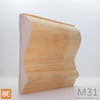 Cimaise en bois - M31 - 1-1/4 x 5-1/2 - Pin blanc jointé | Wood chair rail - M31 - 1-1/4 x 5-1/2 - Jointed white pine