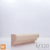 Cimaise en bois - M320 Bullnose - 1-1/4 x 1-5/8 - Érable | Wood chair rail - M320 Bullnose - 1-1/4 x 1-5/8 - Maple