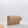 Cimaise en bois - M335 Bullnose - 1-1/4 x 2-1/2 - Chêne rouge | Wood chair rail - M335 Bullnose - 1-1/4 x 2-1/2 - Red oak