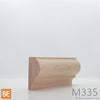 Cimaise en bois - M335 Bullnose - 1-1/4 x 2-1/2 - Érable | Wood chair rail - M335 Bullnose - 1-1/4 x 2-1/2 - Maple