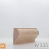 Cimaise en bois - M335 Bullnose - 1-1/4 x 2-1/2 - Érable | Wood chair rail - M335 Bullnose - 1-1/4 x 2-1/2 - Maple