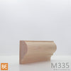 Cimaise en bois - M335 Bullnose - 1-1/4 x 2-1/2 - Érable | Wood chair rail - M335 Bullnose - 1-1/4 x 2-1/2 - Maple