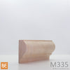 Cimaise en bois - M335 Bullnose - 1-1/4 x 2-1/2 - Merisier | Wood chair rail - M335 Bullnose - 1-1/4 x 2-1/2 - Yellow birch