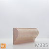 Cimaise en bois - M335 Bullnose - 1-1/4 x 2-1/2 - Merisier | Wood chair rail - M335 Bullnose - 1-1/4 x 2-1/2 - Yellow birch