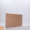 Planche murale en bois - M34 Lambris réversible - 5/16 x 3-3/8 - Chêne rouge | Wood wainscot paneling - M34 Reversible - 5/16 x 3-3/8 - Red oak